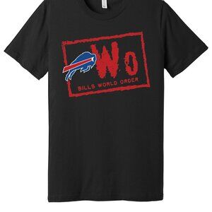 Buffalo Bills NWO Logo Graphic T-Shirt Vintage Football Fan Tee 94